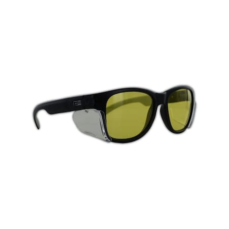 Magid Y50, Safety Glasses, Anti-Fog, Amber Lens, Black Frame, 1 PR Y50BKAFA